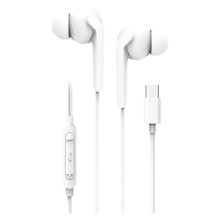 Headphones wired in-ear USB C (DAC) Blue Star M15C 1,2 m white