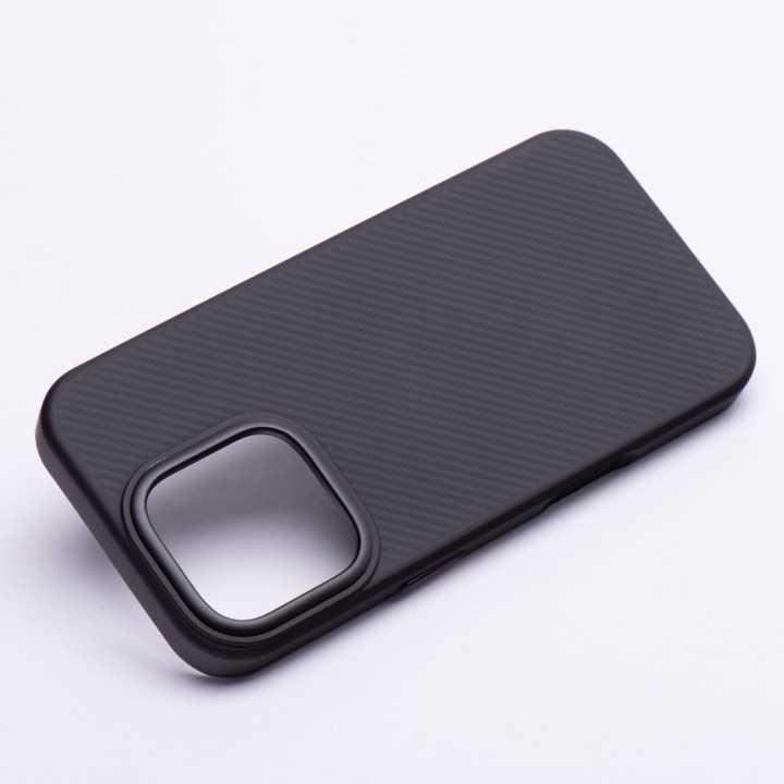Case for iPhone 15 PRO Carbon Elite Mag Cover compatible with MagSafe black