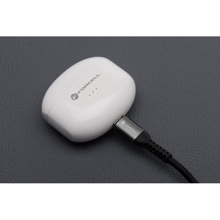 Кабель USB C — USB C Forcell F-Energy QC4.0 PD 5A 240W Cafule 2 m C263 чорний