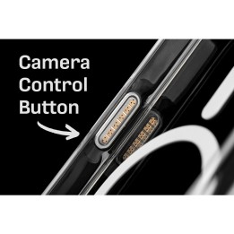 Чехол для iPhone 16 PRO MAX Clear Mag Cover Elite (Str / Нежелтеющий / Camera Control Button) совместимый с MagSafe прозрачный