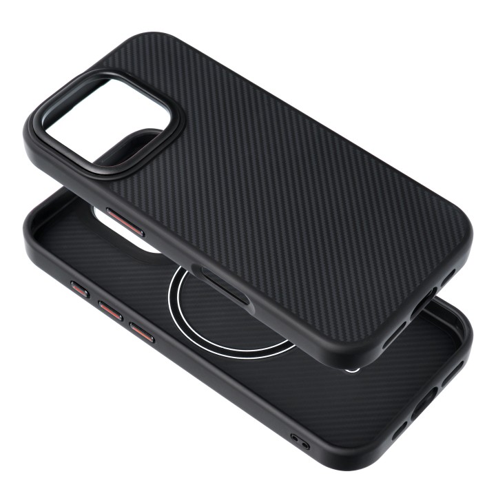 Чохол для iPhone 15 PRO MAX Carbon Elite Mag Cover сумісний з MagSafe чорний