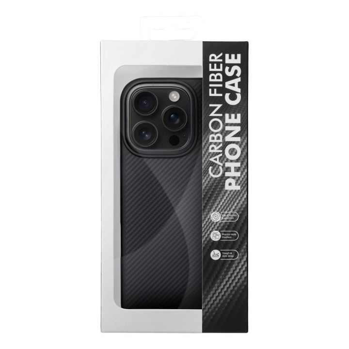 Чохол для iPhone 16 PRO MAX Carbon Elite Mag Cover сумісний з MagSafe чорний