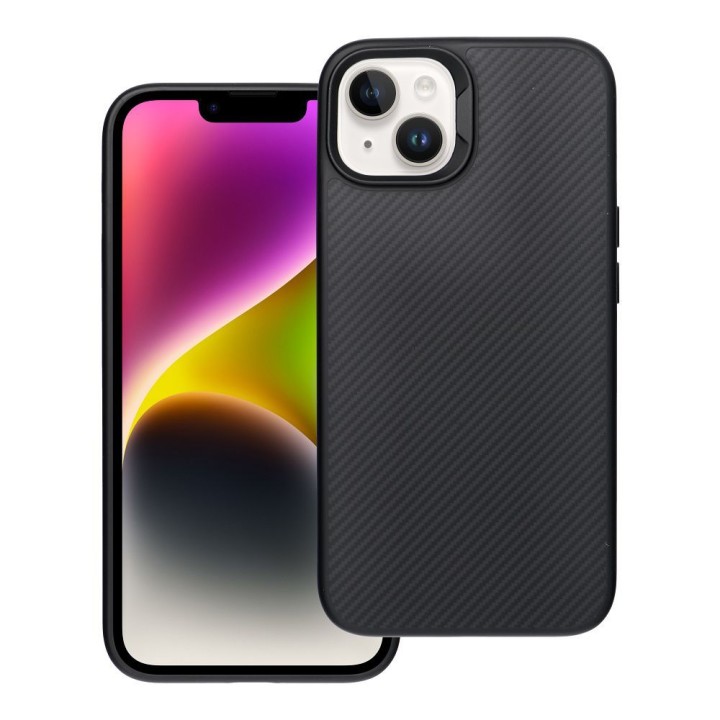 Case for iPhone 14 Carbon Elite Mag Cover MagSafe compatible black