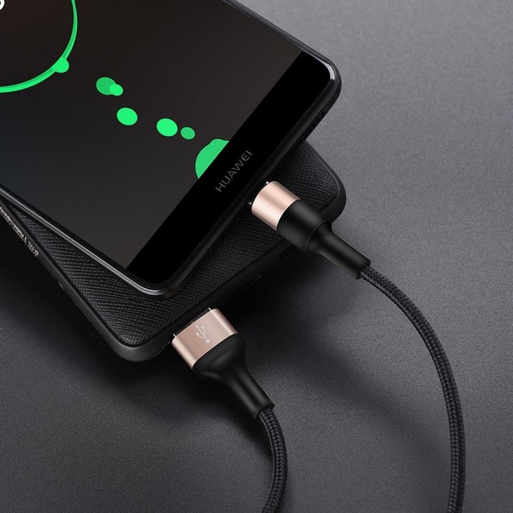 Cable USB A to USB C Hoco 2A 1 m X26 black-gold