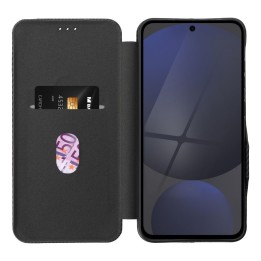 Flip case for Samsung S25 PLUS Folio Side Magnet black