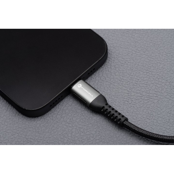 USB-C to USB-C cable Forcell F-Energy QC4.0 PD 5A 240W Cafule 3 m C263 black