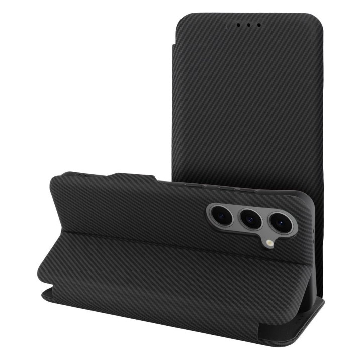 Etui z klapką na Samsung S25 PLUS Folio Side Magnet czarne