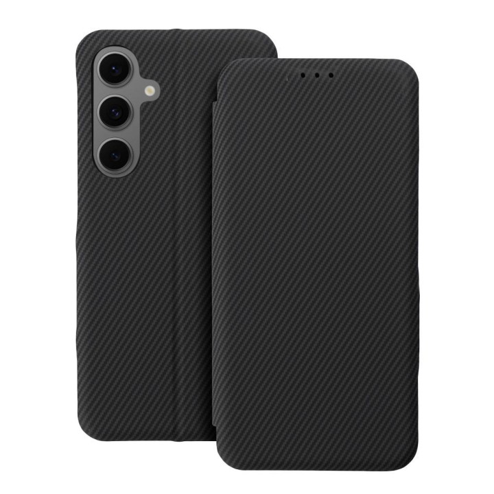 Чехол с клапаном для Samsung S25 PLUS Folio Side Magnet черный