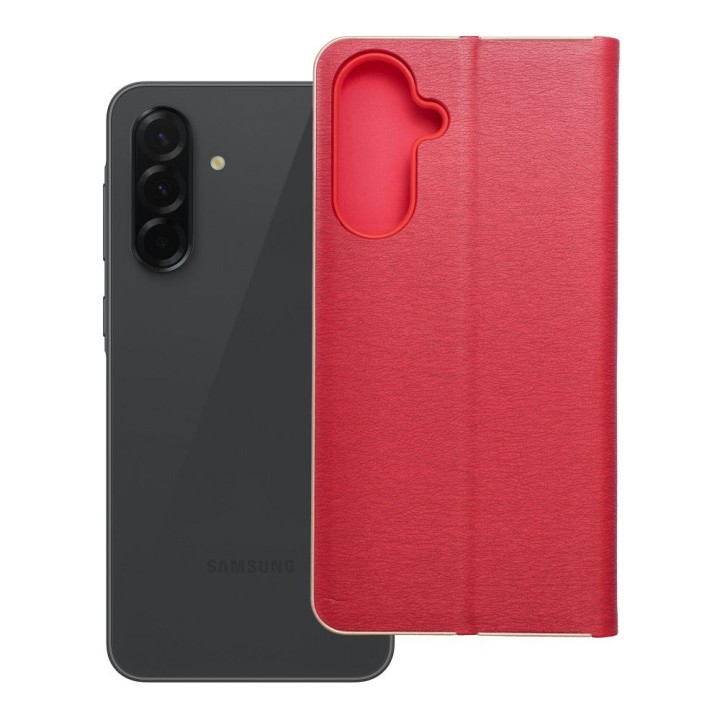Flip case for Samsung A36 5G Luna Book Gold red