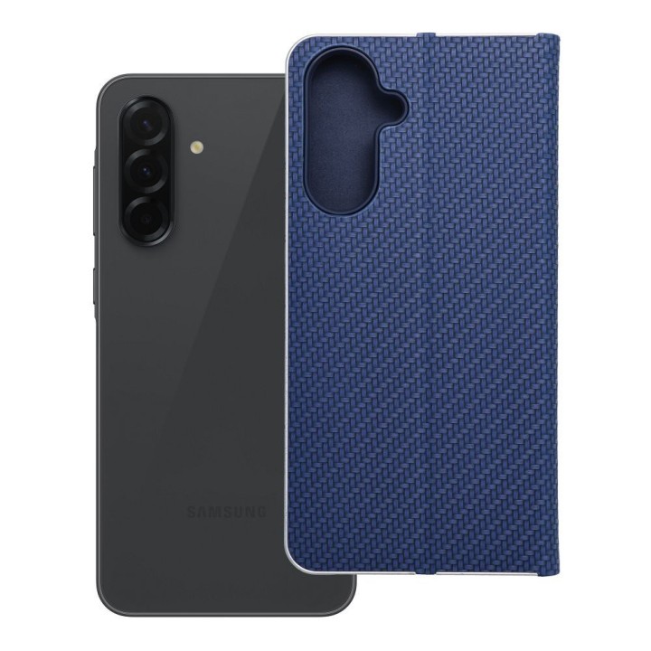 Чохол з клапаном для Samsung A36 5G Luna Book Carbon синій