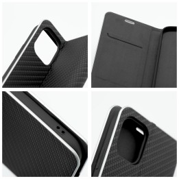 Чохол з клапаном для iPhone 14 PRO Luna Book Carbon чорний