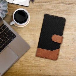 Flip case for Samsung A36 5G Jeans Book black