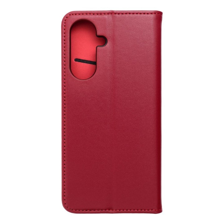 Etui z klapką na Samsung A36 5G Smart Pro Book skórzane bordowe