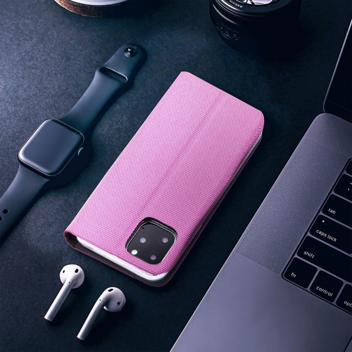 Etui z klapką na Samsung A36 5G Sensitive Book różowe