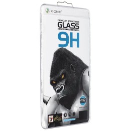 Tempered glass for iPhone 14 PRO MAX X-One Full Cover Extra Strong Crystal Clear (full glue) black