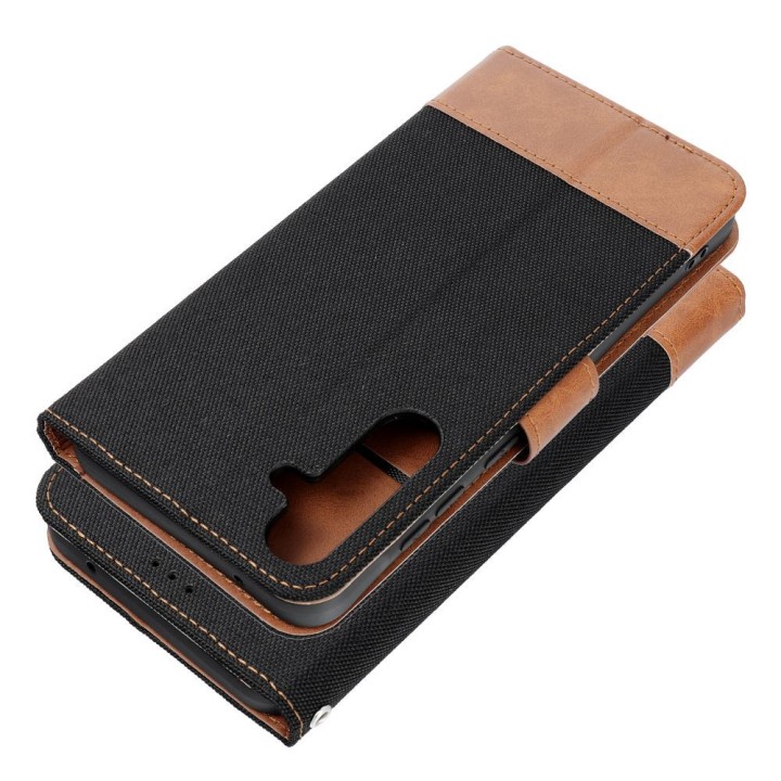Etui z klapką na Samsung A36 5G Jeans Book czarne