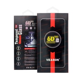 Загартоване скло 6D для Samsung A36 5G / A56 5G Veason Pro Glass чорне
