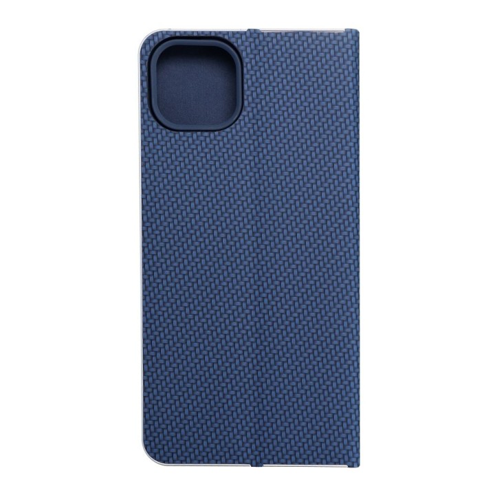 Kabura LUNA Book Carbon do IPHONE 14 Plus niebieski