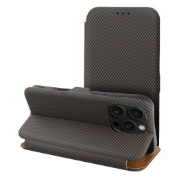 Чехол с клапаном для iPhone 16 PLUS Folio Side Magnet коричневый