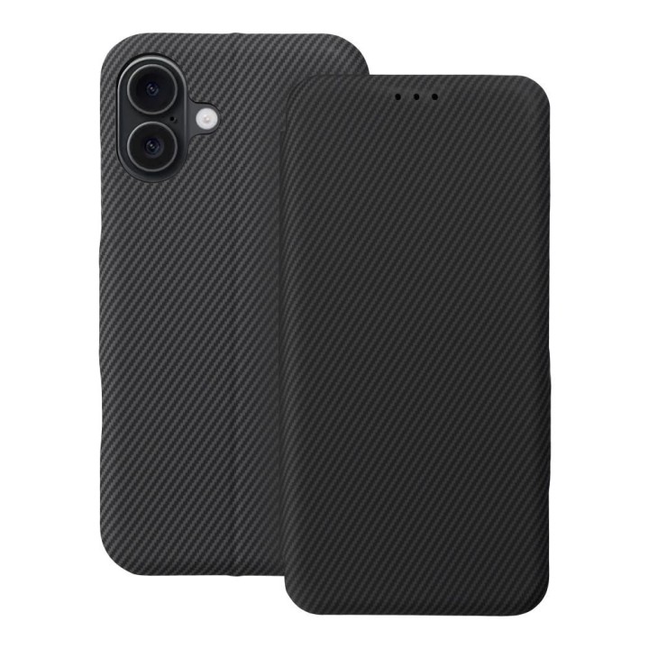 Etui z klapką na iPhone 16 PLUS Folio Side Magnet szare