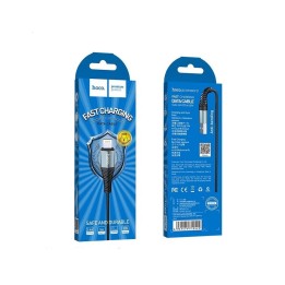 Кабель USB A для Lightning Hoco 2,4A 1 m X38 чорний