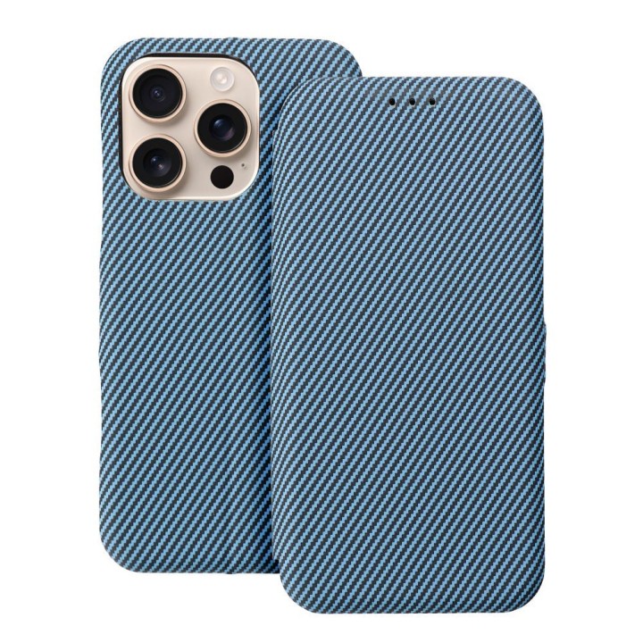 Flip case for iPhone 14 PRO MAX Folio Side Magnet blue