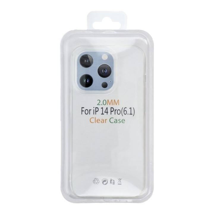 Чохол для iPhone 14 PLUS Clear Case 2 mm Box прозорий