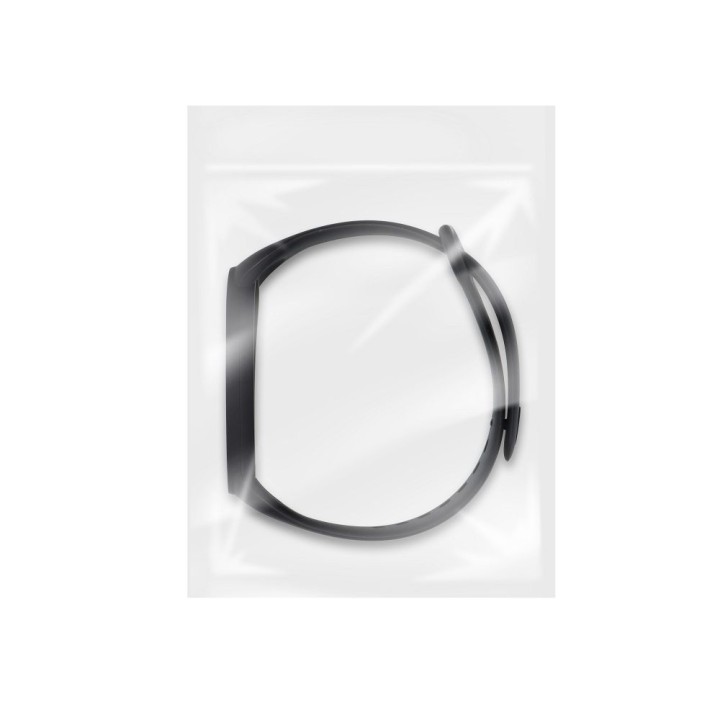 Silicone strap for XIAOMI Mi Band 5 / 6 / 7 black (01)
