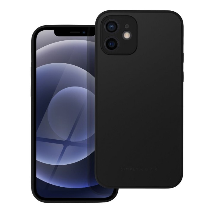 Чохол Roar Matte Glass Case - для iPhone 12 чорний