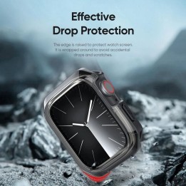 DUX DUCIS чохол TAMO для Apple Watch серії 10 46 mm прозорий з чорним