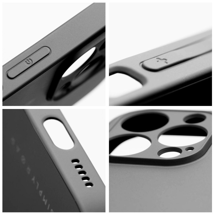 Чехол Roar Matte Glass Case - для iPhone 12 черный