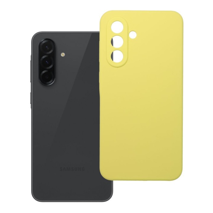 Case for Samsung A36 5G Silicone 2mm (camera protection) yellow