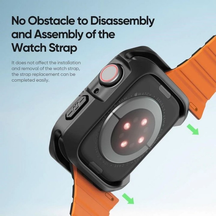 DUX DUCIS чохол TAMO для Apple Watch серії 10 46 mm прозорий із чорним