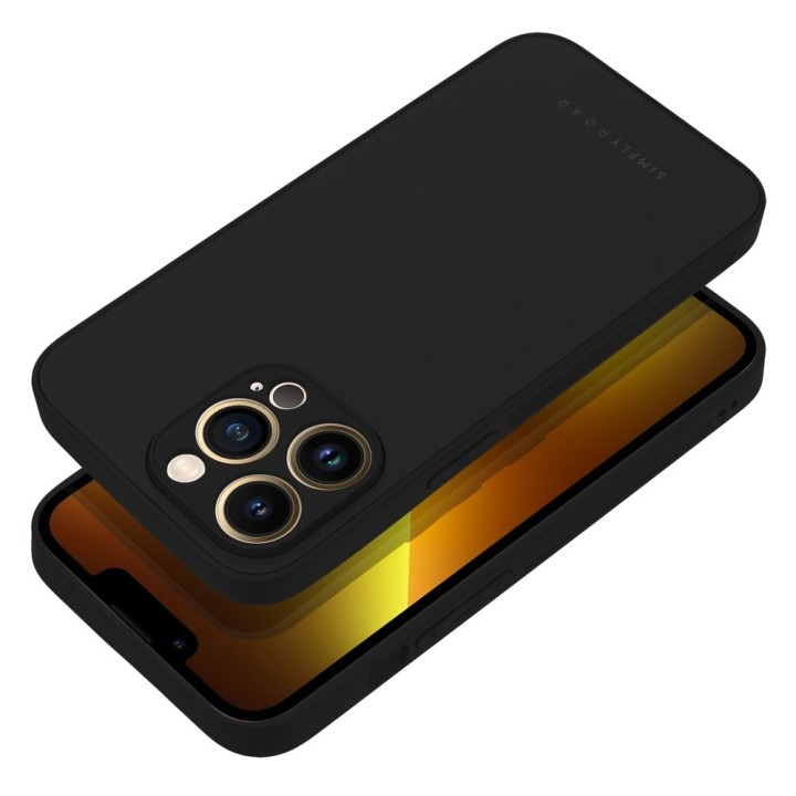 Чехол Roar Matte Glass Case - для iPhone 12 черный