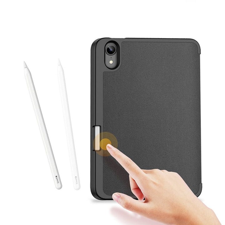 DUX DUCIS case DOMO foldable with a stylus compartment for iPad mini 7/6 black