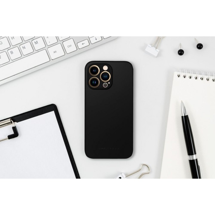 Чехол Roar Matte Glass Case - для iPhone 12 черный