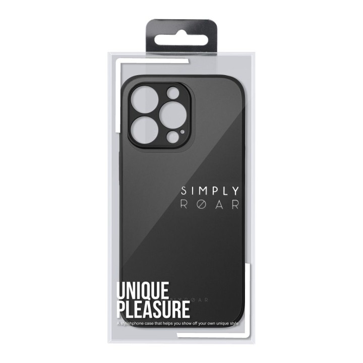 Чохол Roar Matte Glass Case - для iPhone 12 чорний