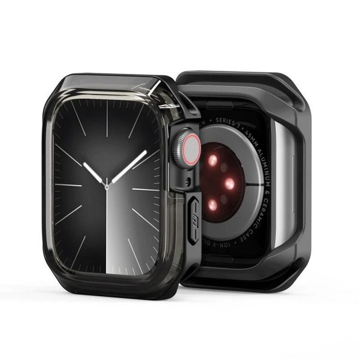 DUX DUCIS чехол TAMO для Apple Watch серии 10 46 mm прозрачный с черным