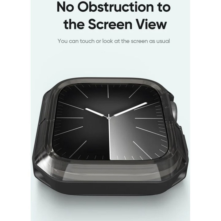 DUX DUCIS case TAMO for Apple Watch series 10 46 mm transparent with black