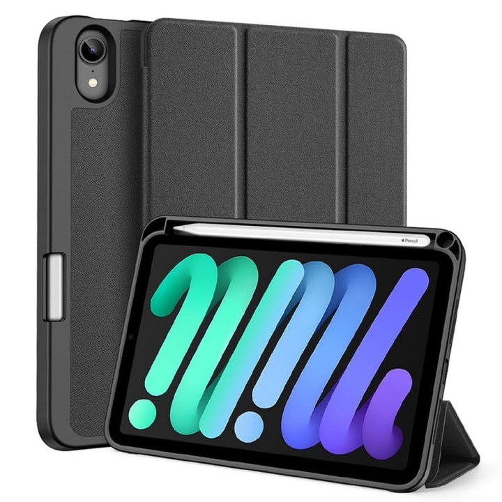 DUX DUCIS case DOMO foldable with a stylus compartment for iPad mini 7/6 black