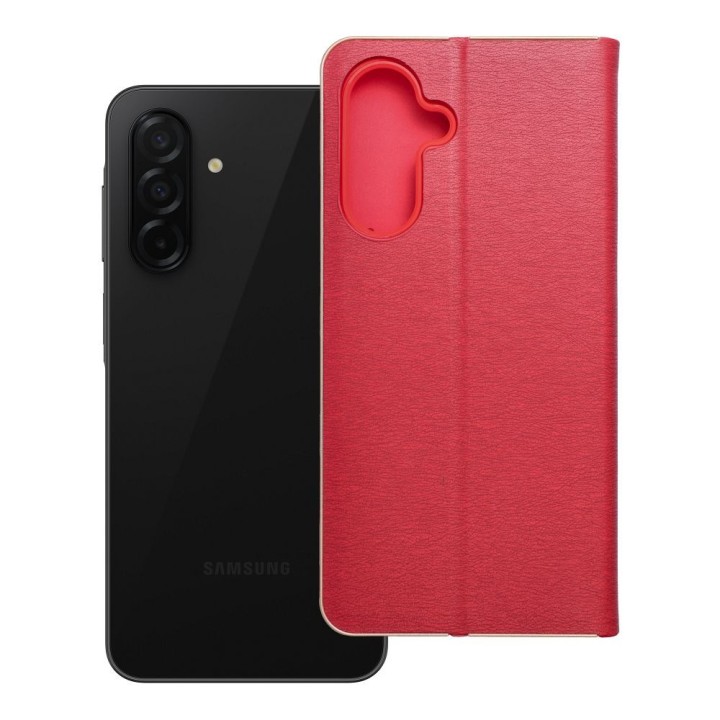 Flip case for Samsung A26 5G Luna Book Gold red
