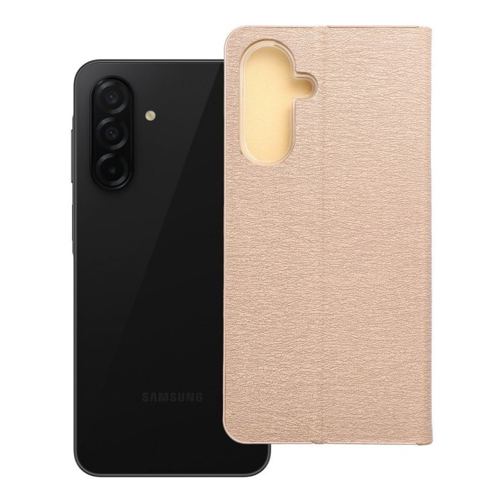 Чехол с клапаном для Samsung A26 5G Luna Book Gold золотой