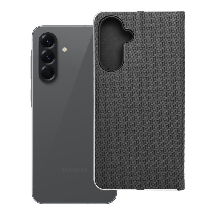 Flip case for Samsung A56 5G Luna Book Carbon black