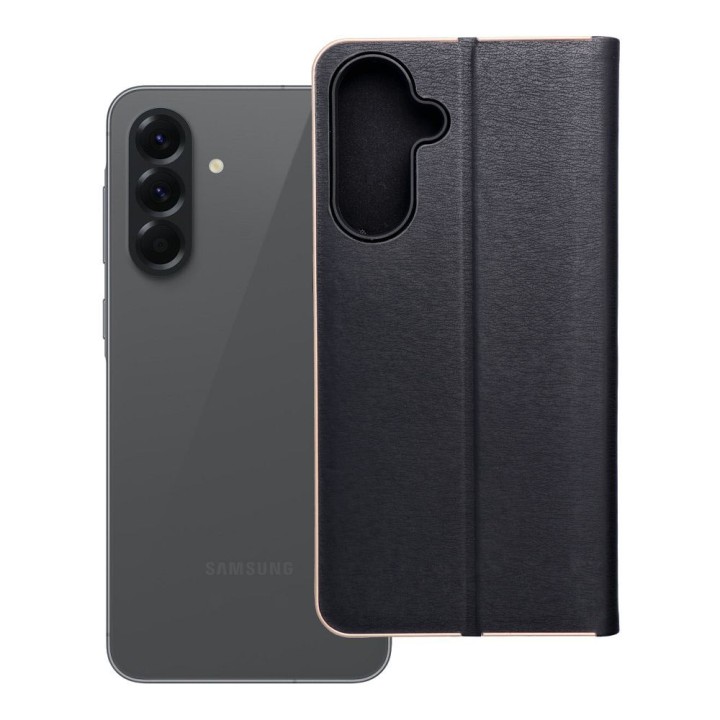 Flip case for Samsung A56 5G Luna Book Gold black