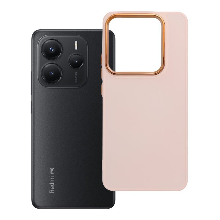 Чохол для Xiaomi Redmi Note 14 5G Frame пудрово-рожевий