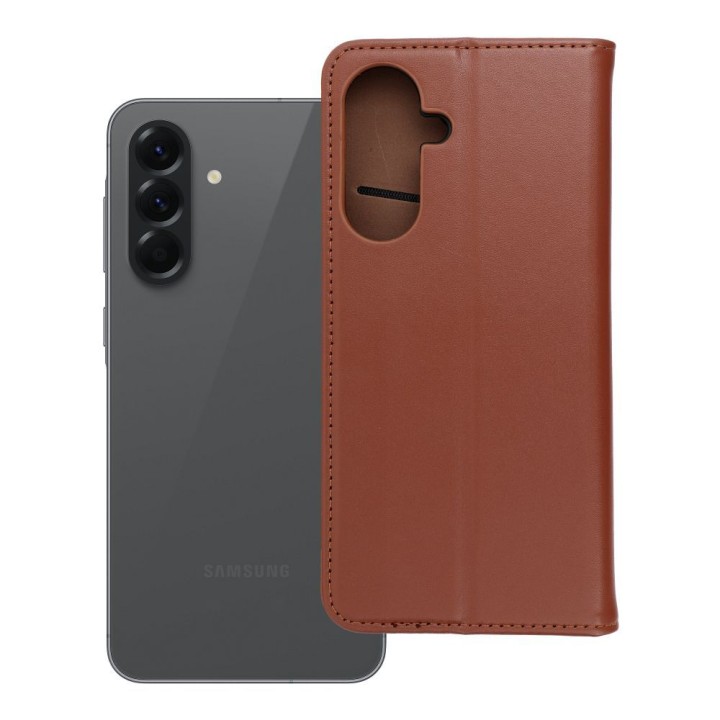 Чохол з клапаном для Samsung A56 5G Smart Pro Book шкіряний коричневий