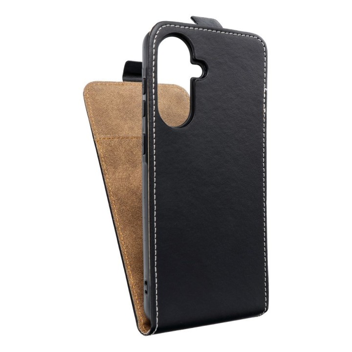 Vertical flip case for Samsung A56 5G Slim Flexi Fresh black