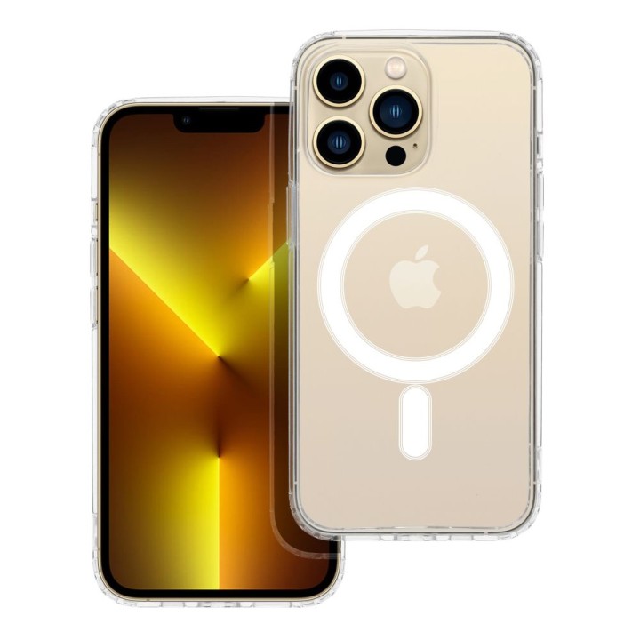 Чехол для iPhone 13 PRO Clear Mag Cover (Str) совместимый с MagSafe прозрачный
