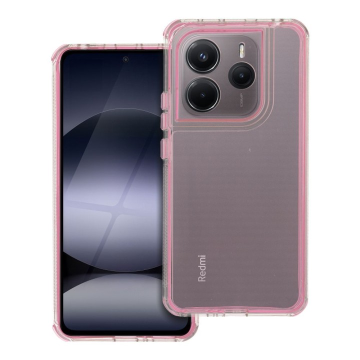 Case for Xiaomi Redmi Note 14 5G Matrix Clear powder pink