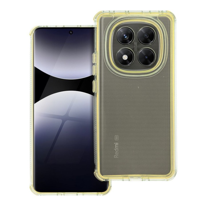 Чохол для Xiaomi Redmi Note 14 PRO 5G / 14 PRO PLUS 5G Matrix Clear жовтий